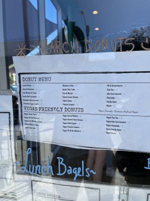 vegan donuts ( March 2022)   at Nomad Donuts in San Diego