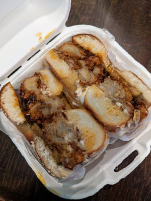 Tokyo Hot Chicken (Vegan) at Nomad Donuts in San Diego