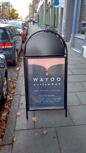 you can't walk past at Wayoo Juicery  in Edinburgh