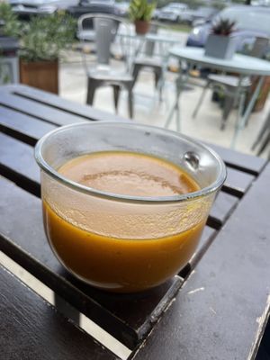  Carrot and fennel soup  at Raw South Juice Co. in Miami