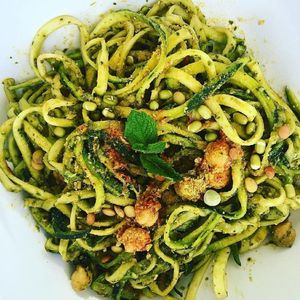 spinach pesto  at Raw South Juice Co. in Miami