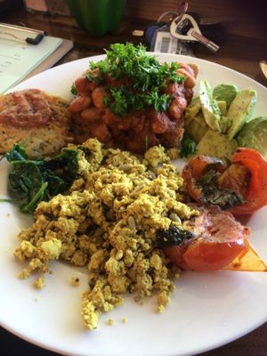 Big breakfast. at Peace Love Vegan Cafe in Bacchus Marsh