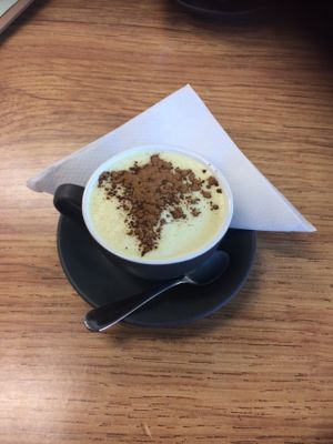 Golden Latte at Peace Love Vegan Cafe in Bacchus Marsh