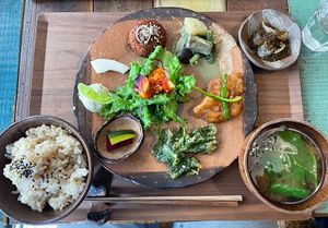 Lunch set  at Mana in Naha