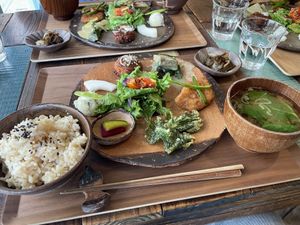 Lunch set. Delicious    at Mana in Naha