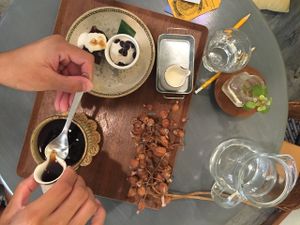 Dessert & coffee at Mana in Naha