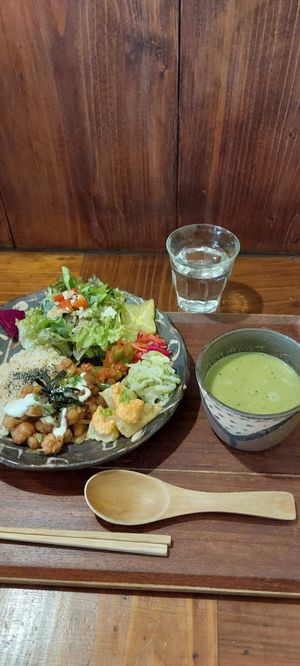 Lunch plate at Mana in Naha