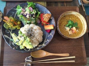 Curry lunch set at Mana in Naha