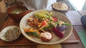 Vegetable menu at Mana in Naha