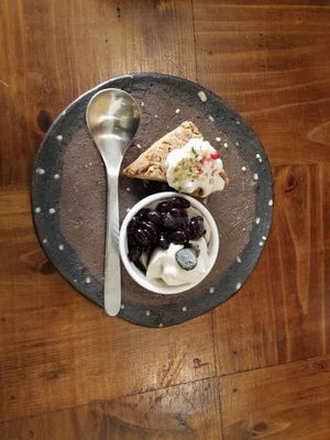 With dessert! at Mana in Naha