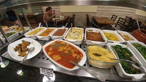 Savory table no 1 at Loving Hut - Jardins   in Sao Paulo