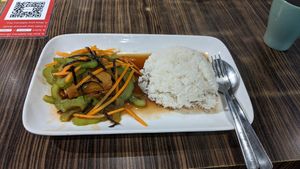 Seeweed tofu rice set at D'life 蔬食 - Jurong West in West Singapore