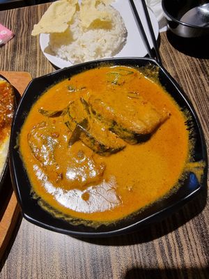 Curry fish at D'life 蔬食 - Jurong West in West Singapore