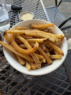 Truffle fries without cheese   at The Forge in Put-in-bay