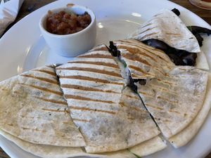 Diane quesadilla ￼ at Aqus Cafe in Petaluma