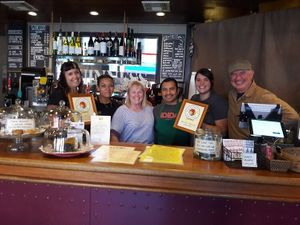 Friendly owners & staff! at Aqus Cafe in Petaluma