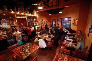 Cafe dining at Aqus Cafe in Petaluma