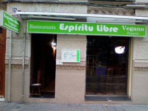 Entry at Espiritu Libre in Valencia