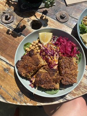 buddha bowl with falafel   at HAH Lorne Beach in Lorne
