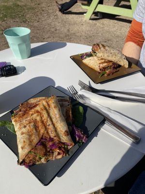 Falafel wraps. Delicious!  at HAH Lorne Beach in Lorne