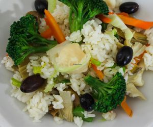 Rise with vegetables at Albergo Neapolis in Terracina