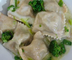 Handmade ravioli  at Albergo Neapolis in Terracina