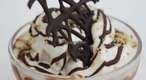 Icecream made with rise milk and rise malt (100%vegan) at Albergo Neapolis in Terracina