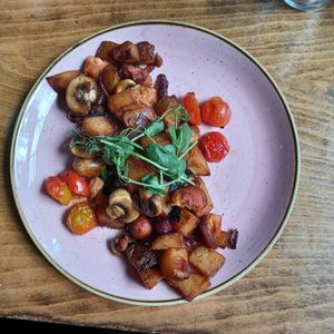 Vegan breakfast hash at Wapentake in Leeds