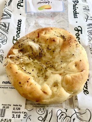 Onion focaccia   at NaturaSi - Petitti in Milan