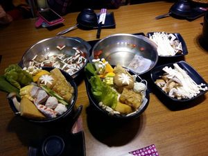 vegetarian steamboat 素火锅 at Alishan Gourmet Restaurant in Alishan