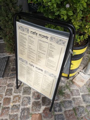 Outside at Cafe Munk in Copenhagen