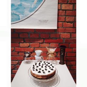 vegan cheesecake at Tlok in Gdynia