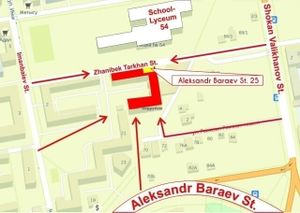 location at Veggie House in Astana