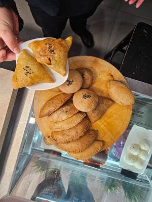 Savory pastry at Veggie House in Astana