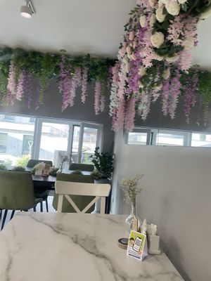 Inside decoration   at Veggie House in Astana