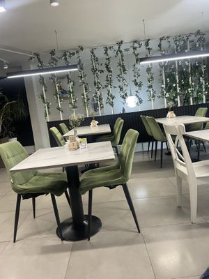 Tables  at Veggie House in Astana