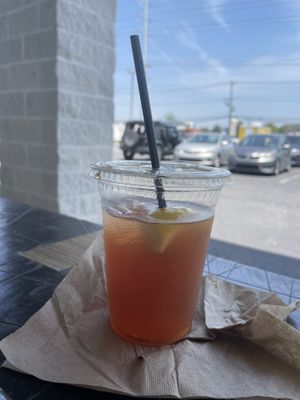 pink lemonade and sweet tea. must try this combo  at Grandpa Mac - Coastal Hwy in Rehoboth Beach