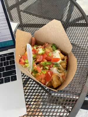loaded tots  at Curia on the Drag Food Truck in Gainesville