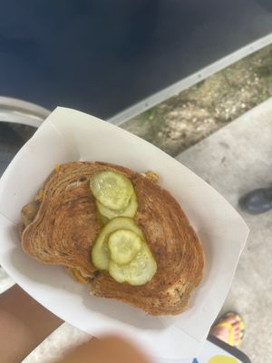 Top of Vegan Curia Reuben  at Curia on the Drag Food Truck in Gainesville