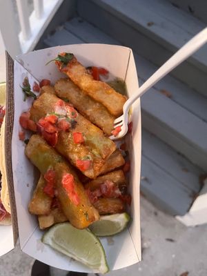Yucca fries 10/10 at Curia on the Drag Food Truck in Gainesville