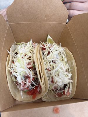 baja tacos  at Curia on the Drag Food Truck in Gainesville