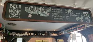 Drink menu at Curia on the Drag Food Truck in Gainesville