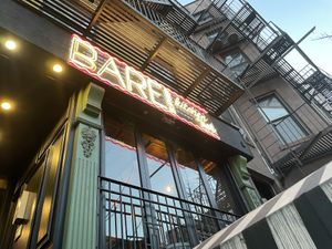Sign  at Bareburger - Hell's Kitchen in New York City
