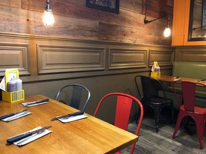 Dinning area  at Bareburger - Hell's Kitchen in New York City