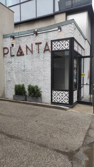 Outside entrance at PLANTA - Yorkville in Toronto