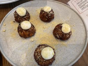 Cauliflower tots   at PLANTA - Yorkville in Toronto
