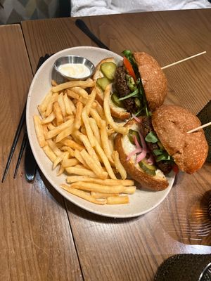 Burger and Fries   at PLANTA - Yorkville in Toronto