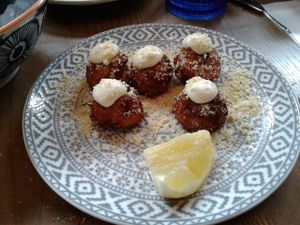 Cauliflower tots at PLANTA - Yorkville in Toronto