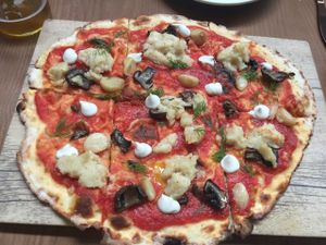 Italian pizza  at PLANTA - Yorkville in Toronto