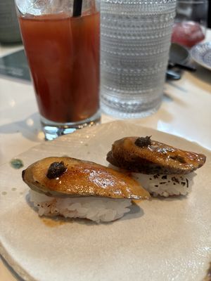 Eggplant sushi. So good!!   at PLANTA - Yorkville in Toronto